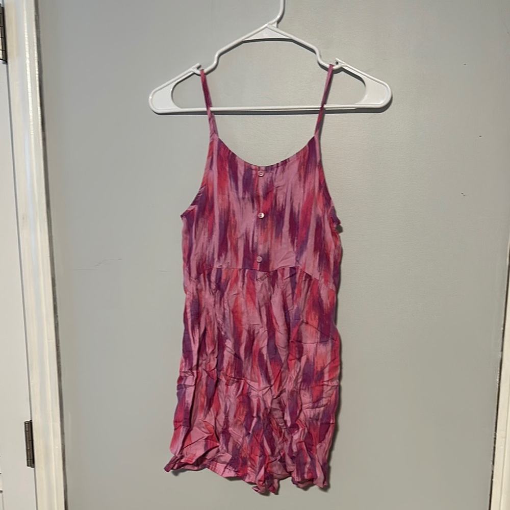 Stylish Girls Pink and Purple Romper